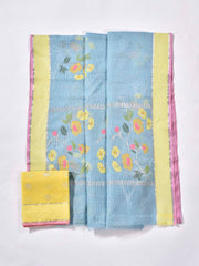 Sky Blue Pure Kota Doria Saree