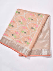 Beige Pure Kota Doria Saree