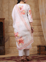 Off White Cotton Silk Kurta Set