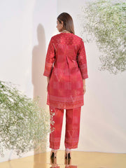 Red Vasansi Silk Bandhani Printed Co-ord Set