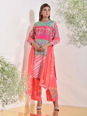 Flamingo Vasansi Silk Printed Suit Set