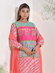 Flamingo Vasansi Silk Printed Suit Set