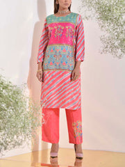 Flamingo Vasansi Silk Printed Suit Set