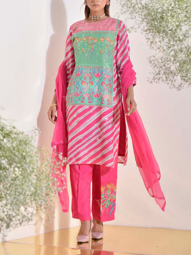 Pink Vasansi Silk Suit set