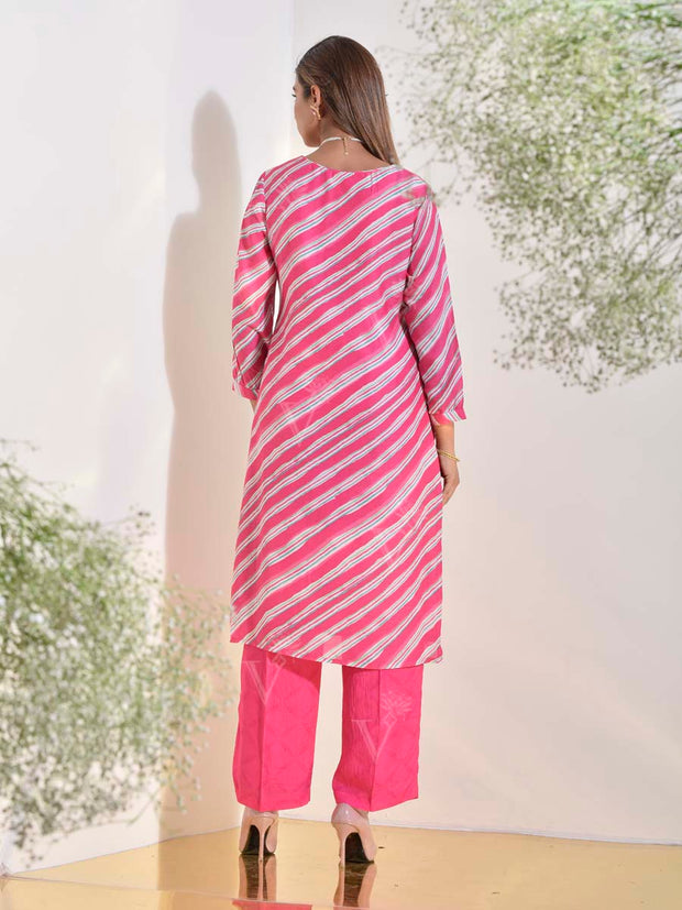 Pink Vasansi Silk Suit set