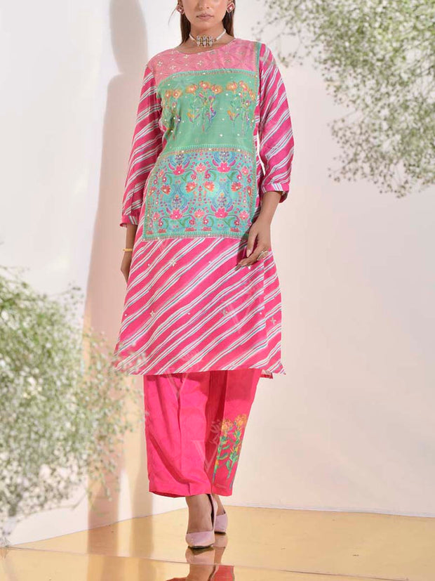 Pink Vasansi Silk Suit set