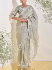 Green Tissue Saree