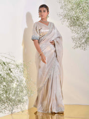 Beige Tissue Saree