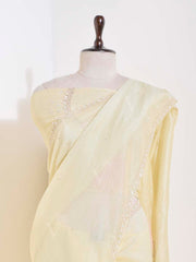 Beige Tissue Saree