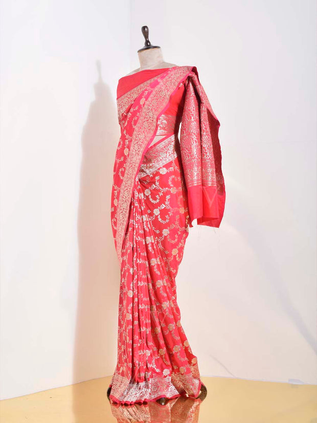 Red Banarasi Silk Saree