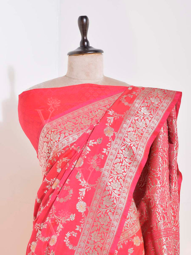 Red Banarasi Silk Saree