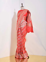 Red Banarasi Silk Saree