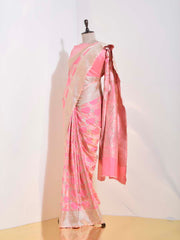 Pink Banarasi Silk Saree