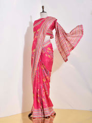 Rani Pink Vasansi Silk Saree