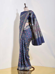 Blue Banarasi Silk Saree