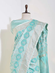 Green Banarasi Silk Saree