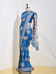 Blue Vasansi Silk Saree