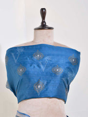 Blue Vasansi Silk Saree