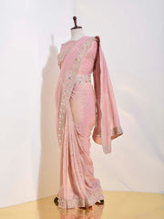 Onion Pink Tissue Saree