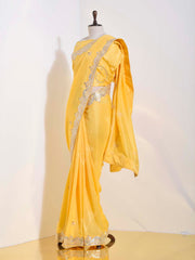 Yellow Vasansi Silk Saree