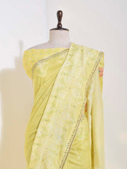 Light Green Vasansi Silk Saree