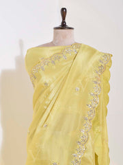 Yellow Tissue Saree