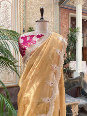 Golden Tissue Saree