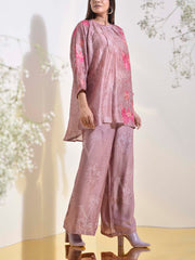 Rose Dust Vasansi Silk Printed Co-ord Set