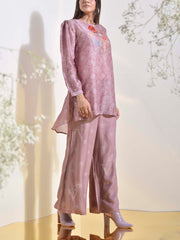 Rose Dust Vasansi Silk Printed Co-ord Set