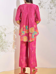Raspberry Pink Printed Co Ord Set