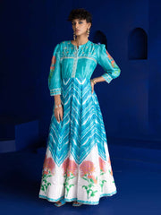 DD28, MTO, VK, Sky Blue , Blue , Light Blue , Vasansi Silk , Leheriya , Anarkali , Gown , Rakhi Edit 