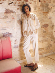Off-White Cotton Co-ord Set