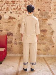 Off-White Cotton Co-ord Set