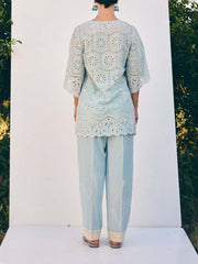 Blue Cotton Co-ord Set