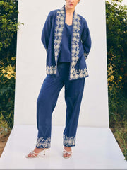Blue Cotton Co-ord Set