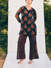 Black Printed Co-ord Set
