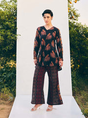 Black Printed Co-ord Set
