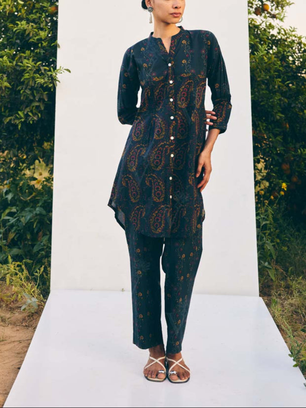 Black Printed Co-ord Set