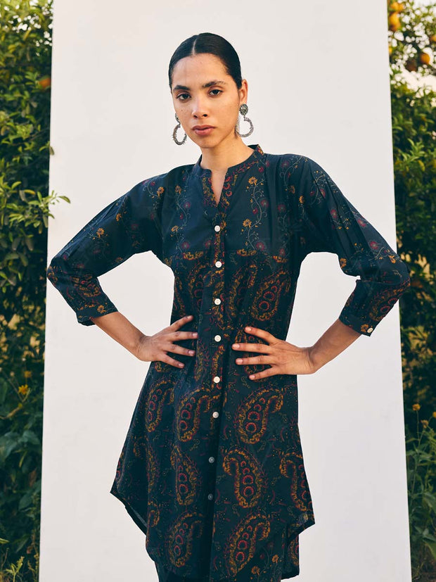 Black Printed Co-ord Set