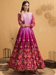 Anarkali, Anarkalis, Gown, Gowns, Ombre, Shaded, Party Wear, Traditional Wear, Patola, Silk, Handcrafted