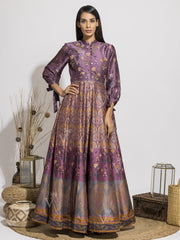 Anarkali, Anarkalis, Gown, Gowns, Party Wear, Traditional Wear, Silk, Printed, Floor Length