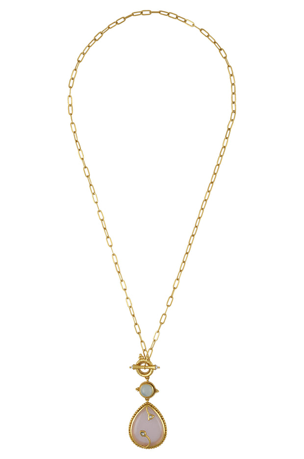 Gold Plated Cara Chain Pendant