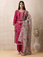 Pink Vasansi Silk Suit Set