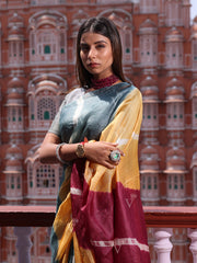 Multi Color Silk Leheriya Saree