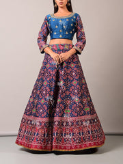 Lehenga, Lehenga set, Lehengas, Printed, Zari, Sequence, Bright, Party wear, Choli, Navratri, Rajsathani, Navratra, Patola