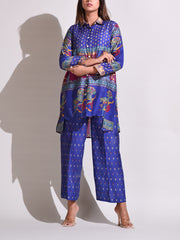 Blue Vasansi Silk Pant Set