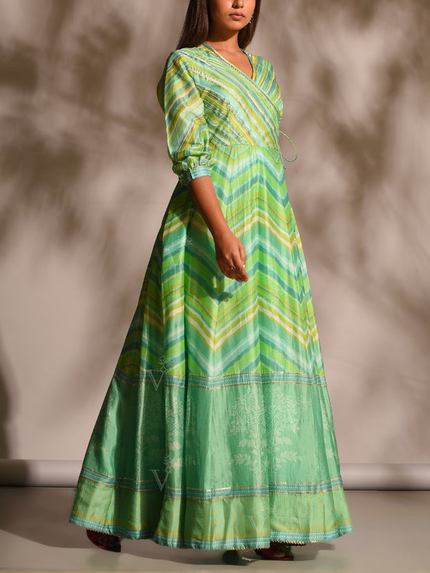 Sage Green Anarkali Tunic