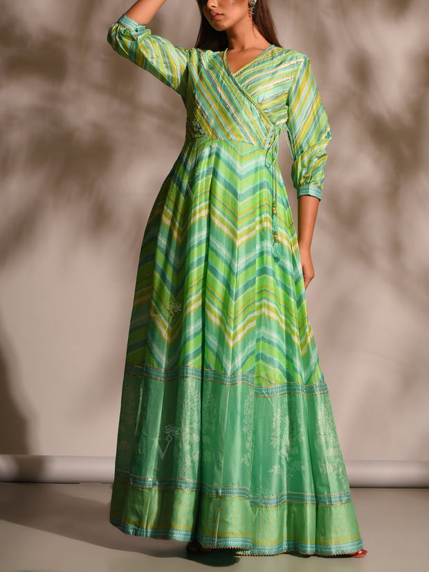 Sage Green Anarkali Tunic