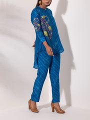 Blue Vasansi Silk Co-Ord Set