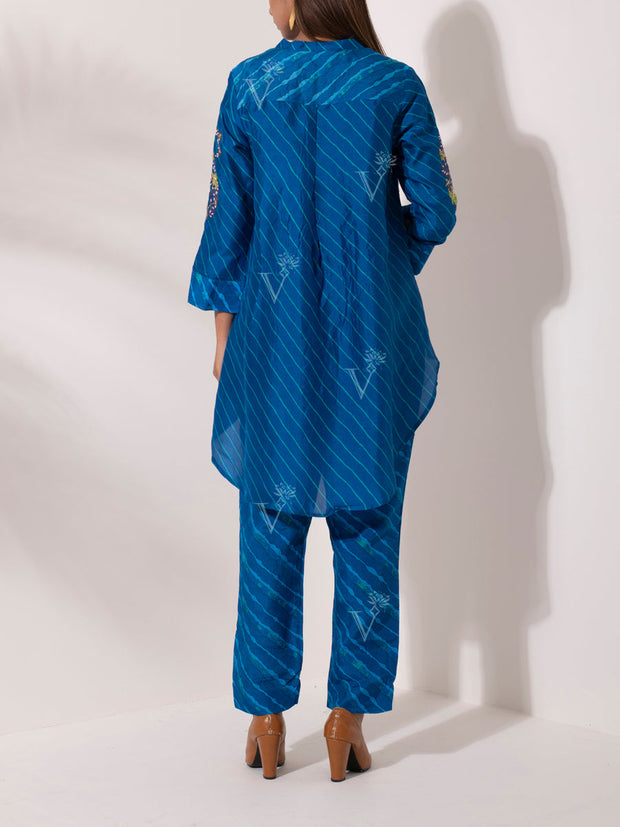 Blue Vasansi Silk Co-Ord Set